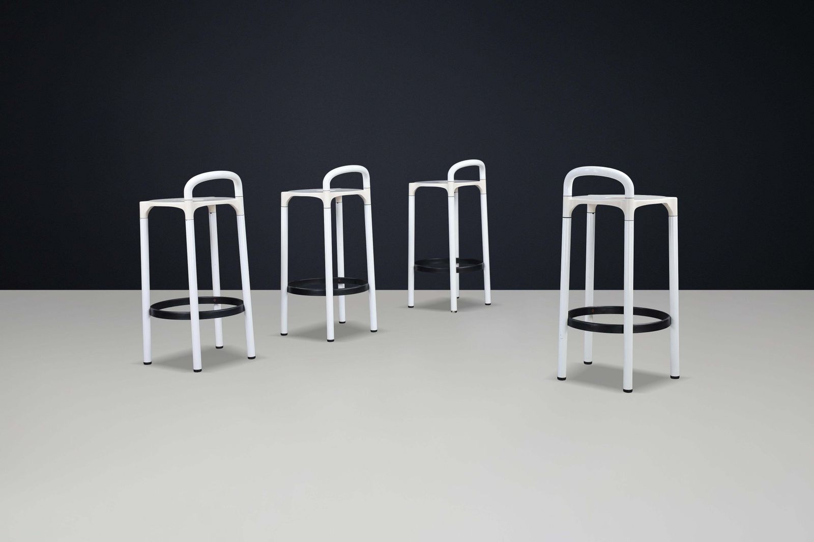 Postmodern Bar Stools, Model 4822 “Polo” By Anna Castelli Ferrieri For Kartell photo Furniture