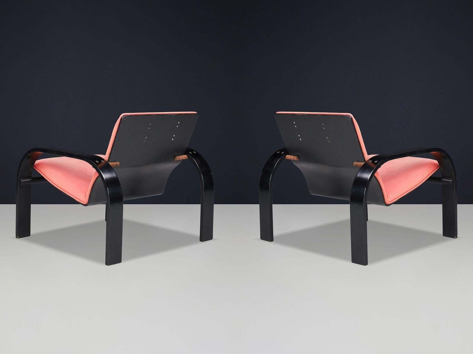 Set Of Two Mid Century Modern Armchairs Attributed To Alvar Aalto, Finland, 1940 photo buy