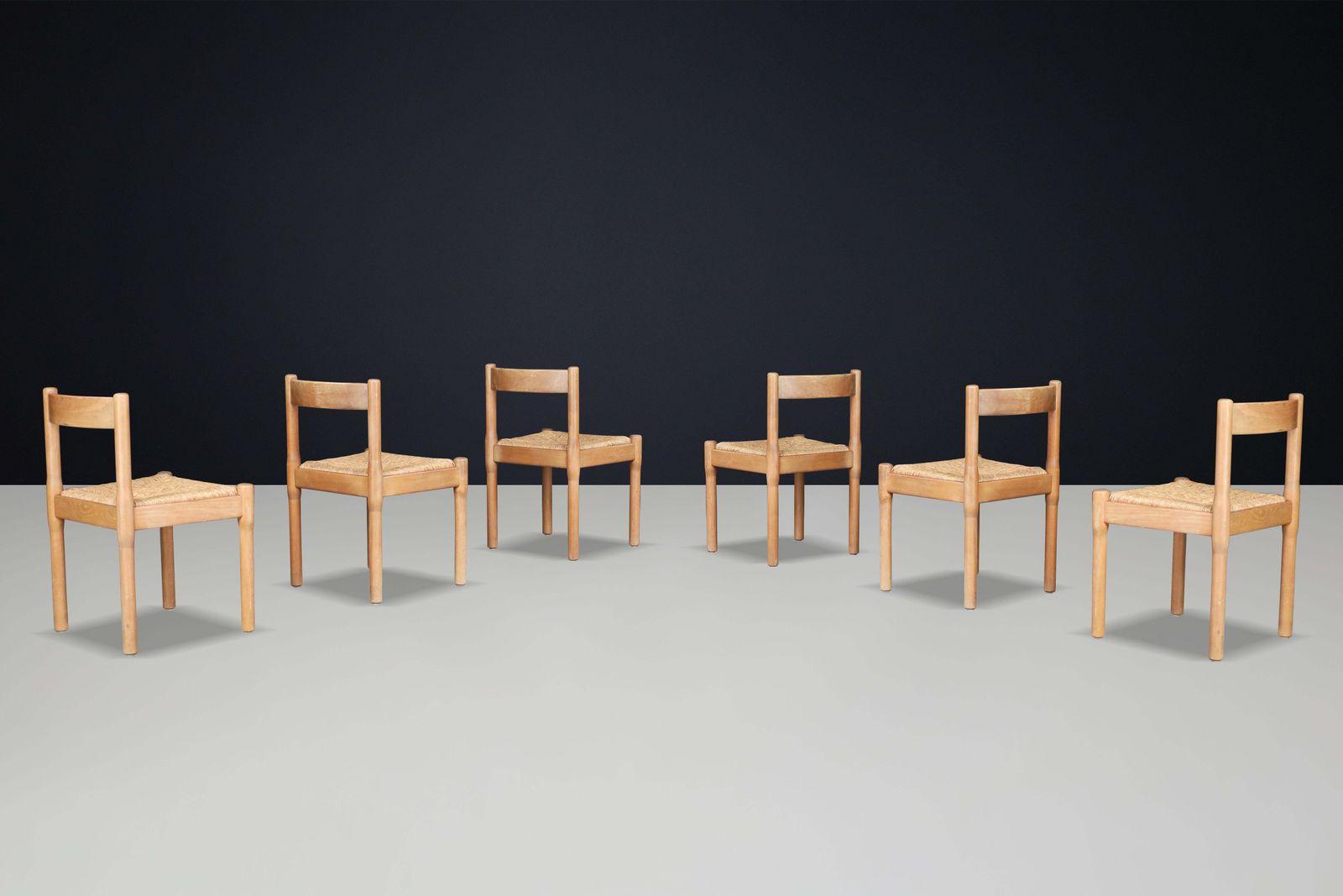 Vico Magistretti "Carimate" Dining Room Chairs For Cassina Italy 1960s photo Furniture
