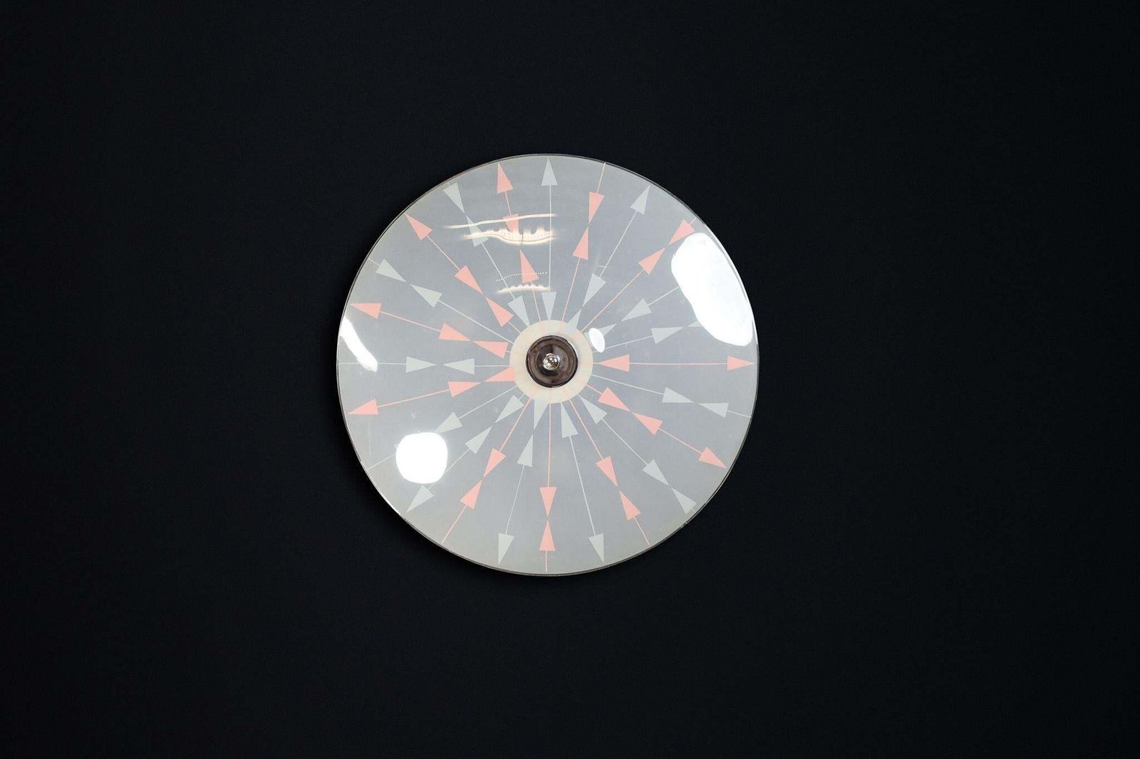 Mid Century Glass Hanging Pendant Or Wall Light Brussels World Expo 1958 (No12) photo furniture