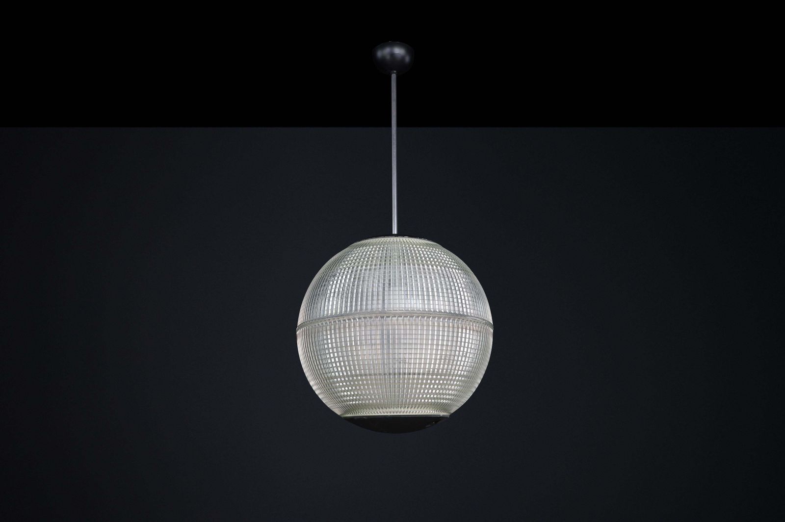 Original Holophane Globe Pendant Light, Paris, France, 1960 photo Lighting