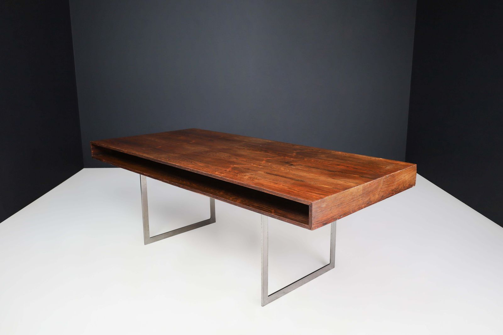 photo buy Mid Century Modern Executive Free Standing Desk In The Style Of Bodil Kjær, 1960
