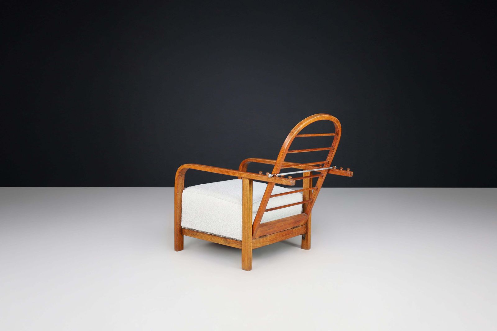 Attributed To Jan Vaněk, Adjustable Bentwood Lounge Chair, Czechia, 1930s photo buy