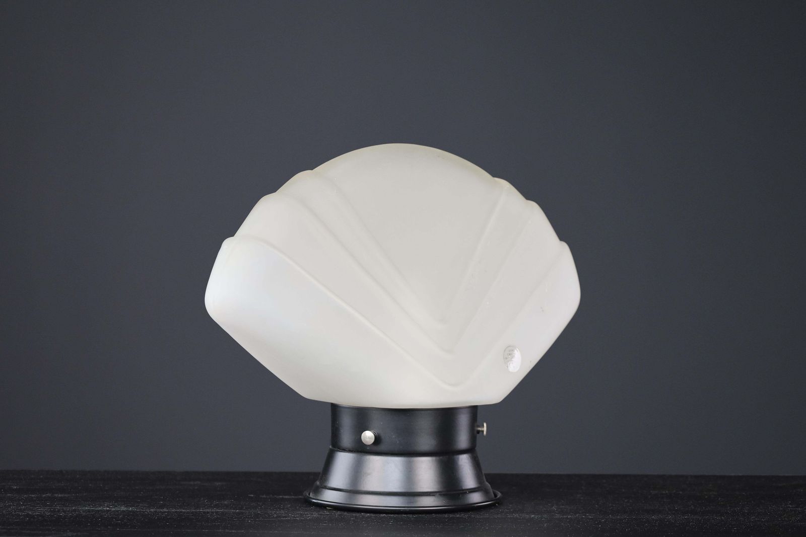 Mid 20th Century Murano Glass Fan Table Lamp, Italy, 1960s photo vinterior