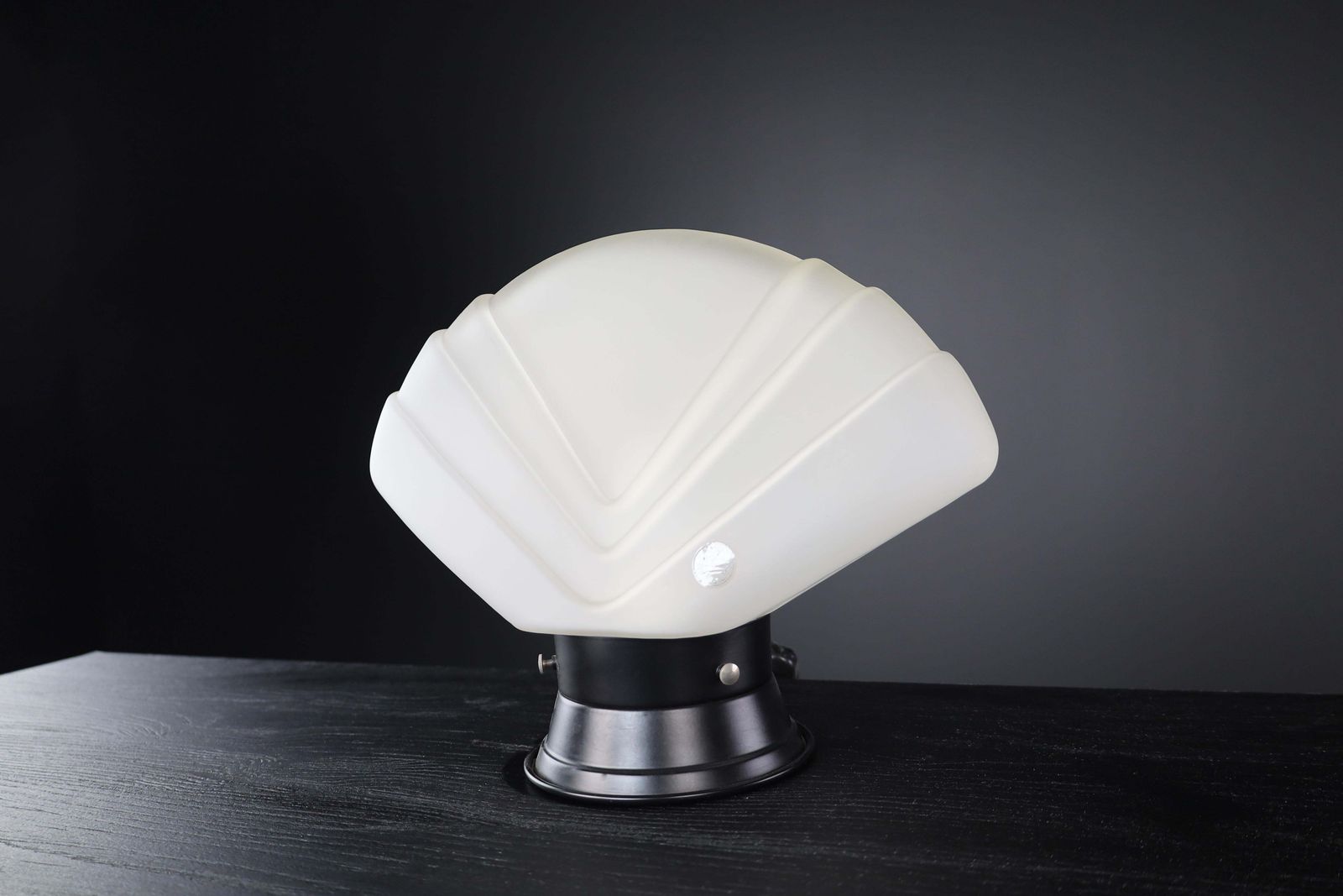 Mid 20th Century Murano Glass Fan Table Lamp, Italy, 1960s photo buy