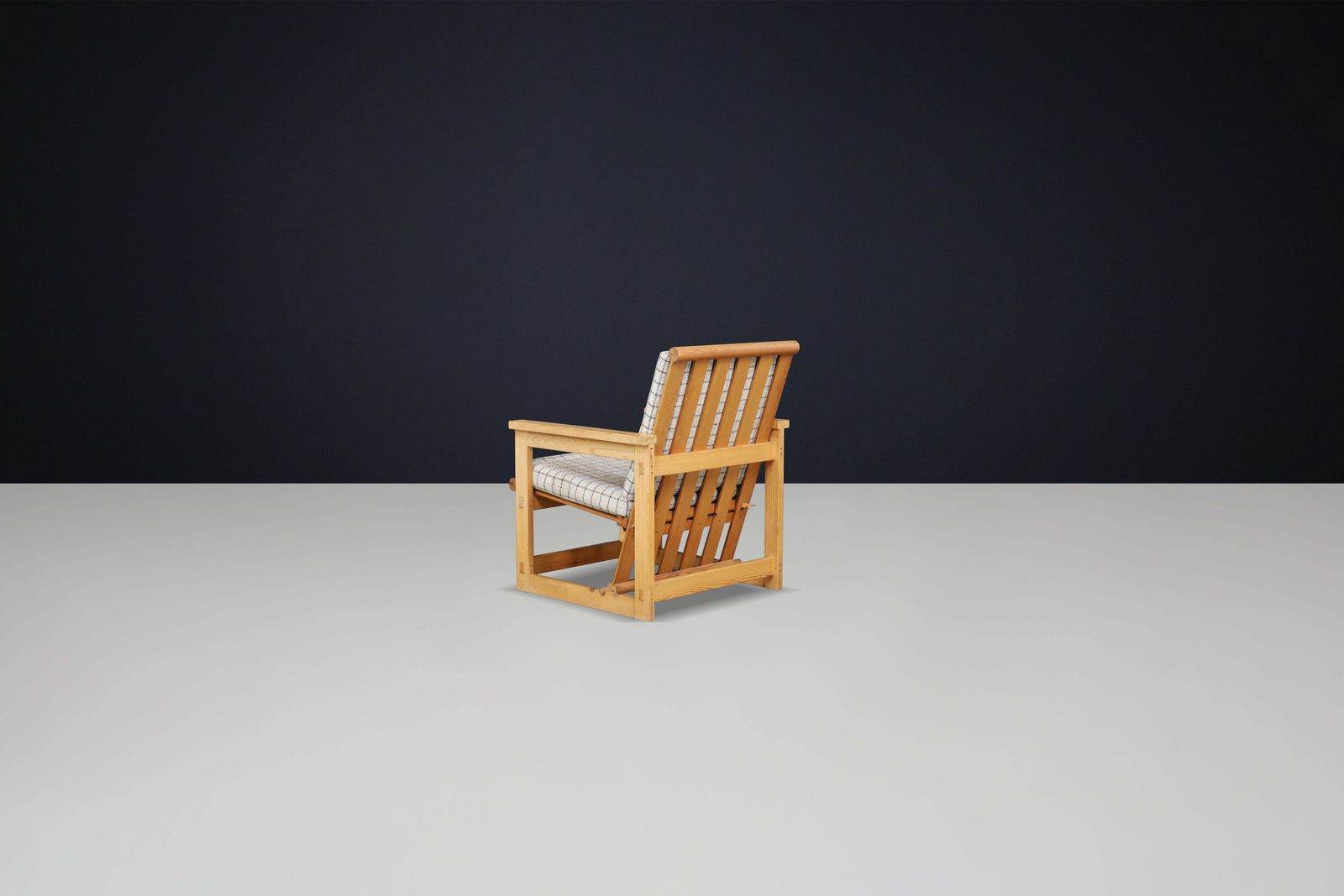Scandinavian Edvin Helseth Lounge Chair In Pine Model "Trybo" Norway 1960s photo 1435.0