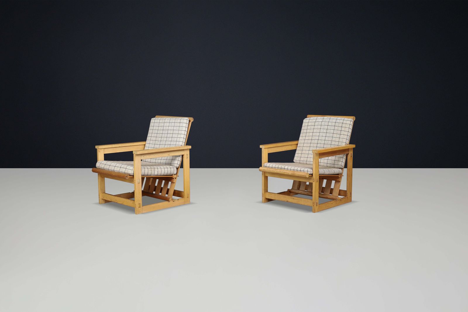 Scandinavian Edvin Helseth Lounge Chair In Pine Model "Trybo" Norway 1960s photo vinterior