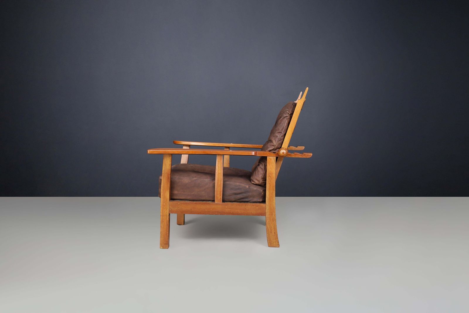 Hugo Gorge, Armchair “Canadian” For Lorenz And Reiche, Austria 1920s photo vintage