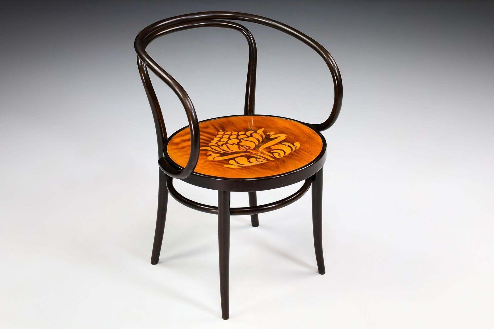 Set Of Two Authentic Thonet Bentwood Armchairs, Austria – Late 20th Century photo for sale