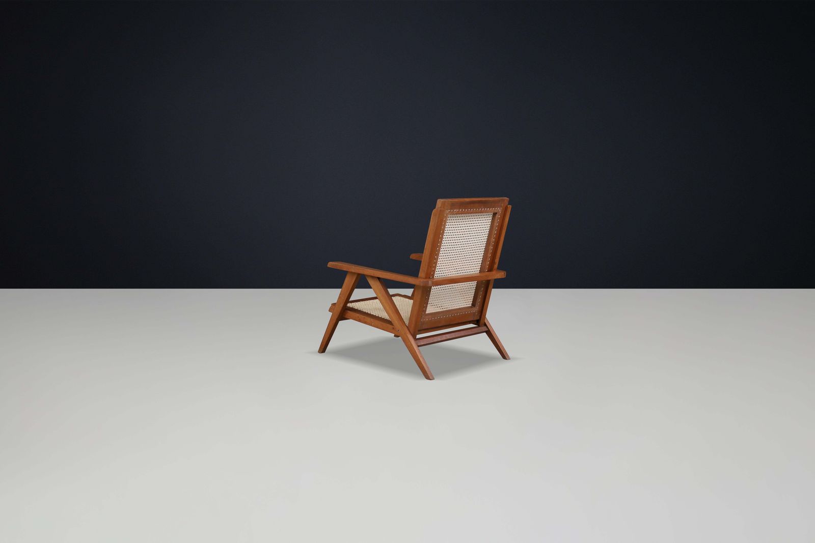 1950s French Teak And Cane Armchairs – Mid Century Modern Icons photo Furniture
