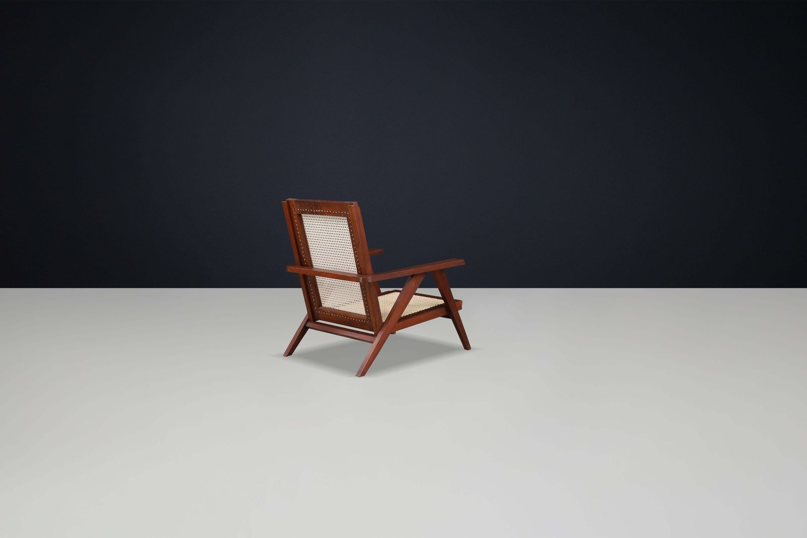Furniture 1950s French Teak And Cane Armchairs – Mid Century Modern Icons photo