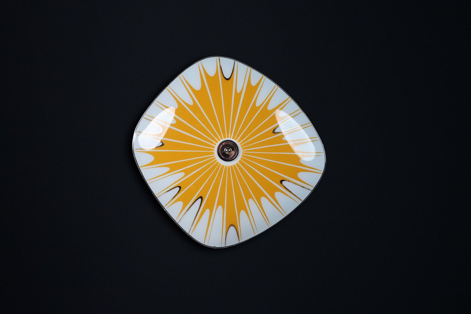 Mid Century Glass Hanging Pendant Or Wall Light Brussels World Expo 1958 (No:1) photo 914.0