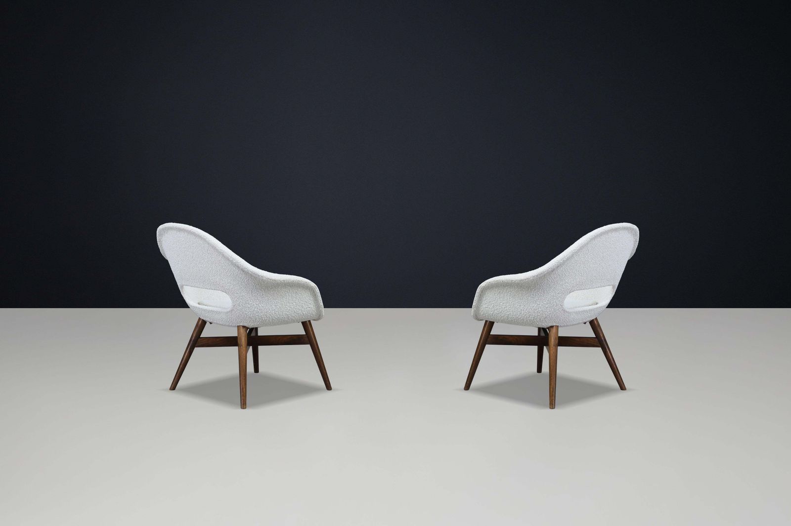 Mid Century Fiberglass Easy Chairs By Miroslav Navrátil, Czechoslovakia 1960s photo buy
