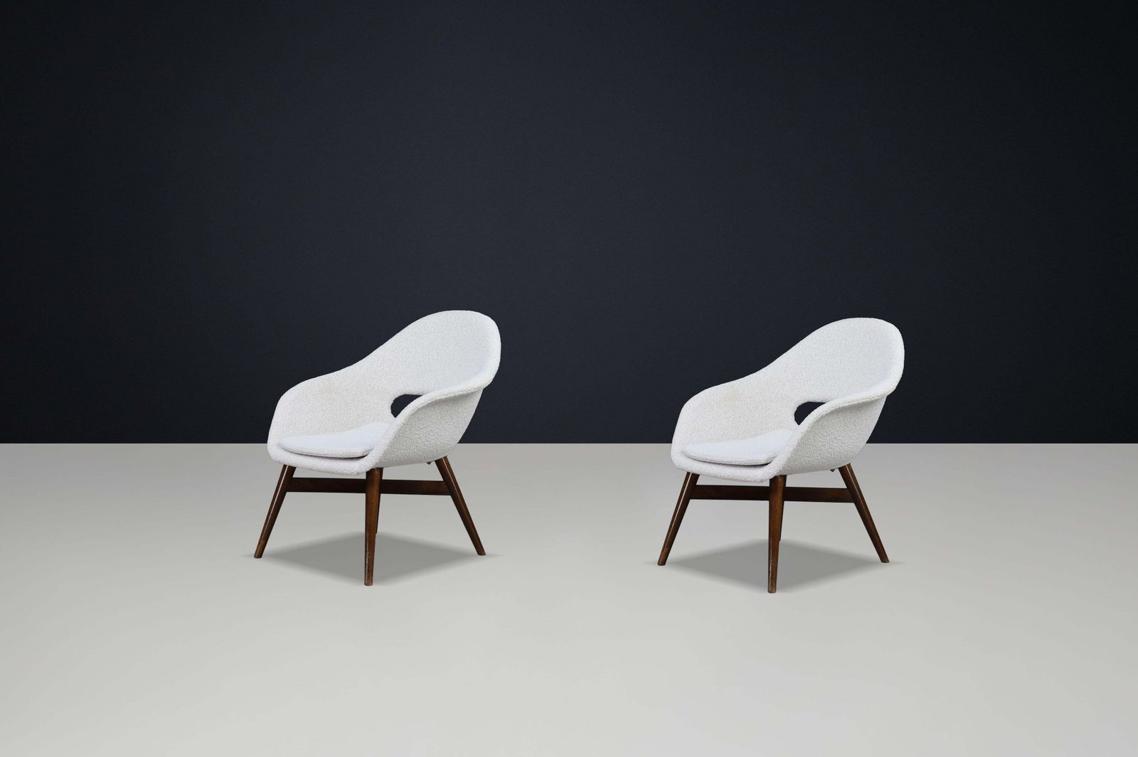 photo furniture Mid Century Fiberglass Easy Chairs By Miroslav Navrátil, Czechoslovakia 1960s