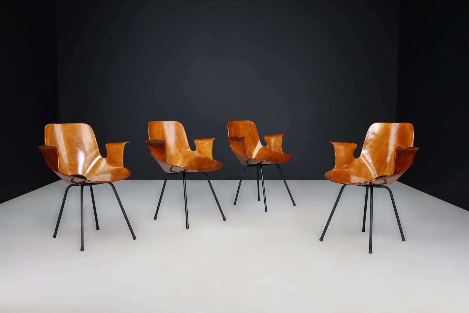 photo for sale Vittorio Nobili For Fratelli Tagliabue Medea Armchairs, Italy, 1955