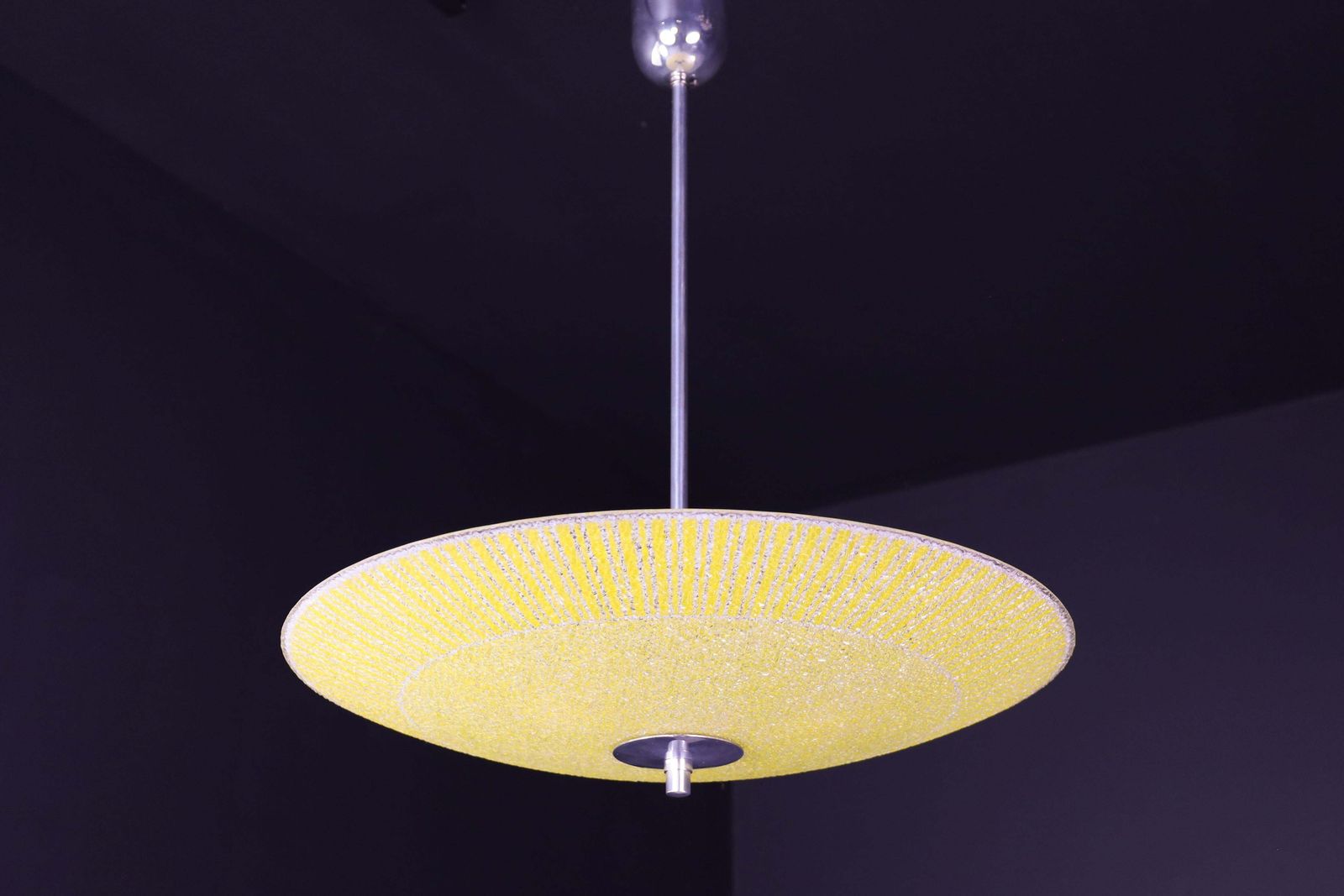 Mid Century Glass Hanging Pendant Lamp Brussels World Expo 1958 photo furniture