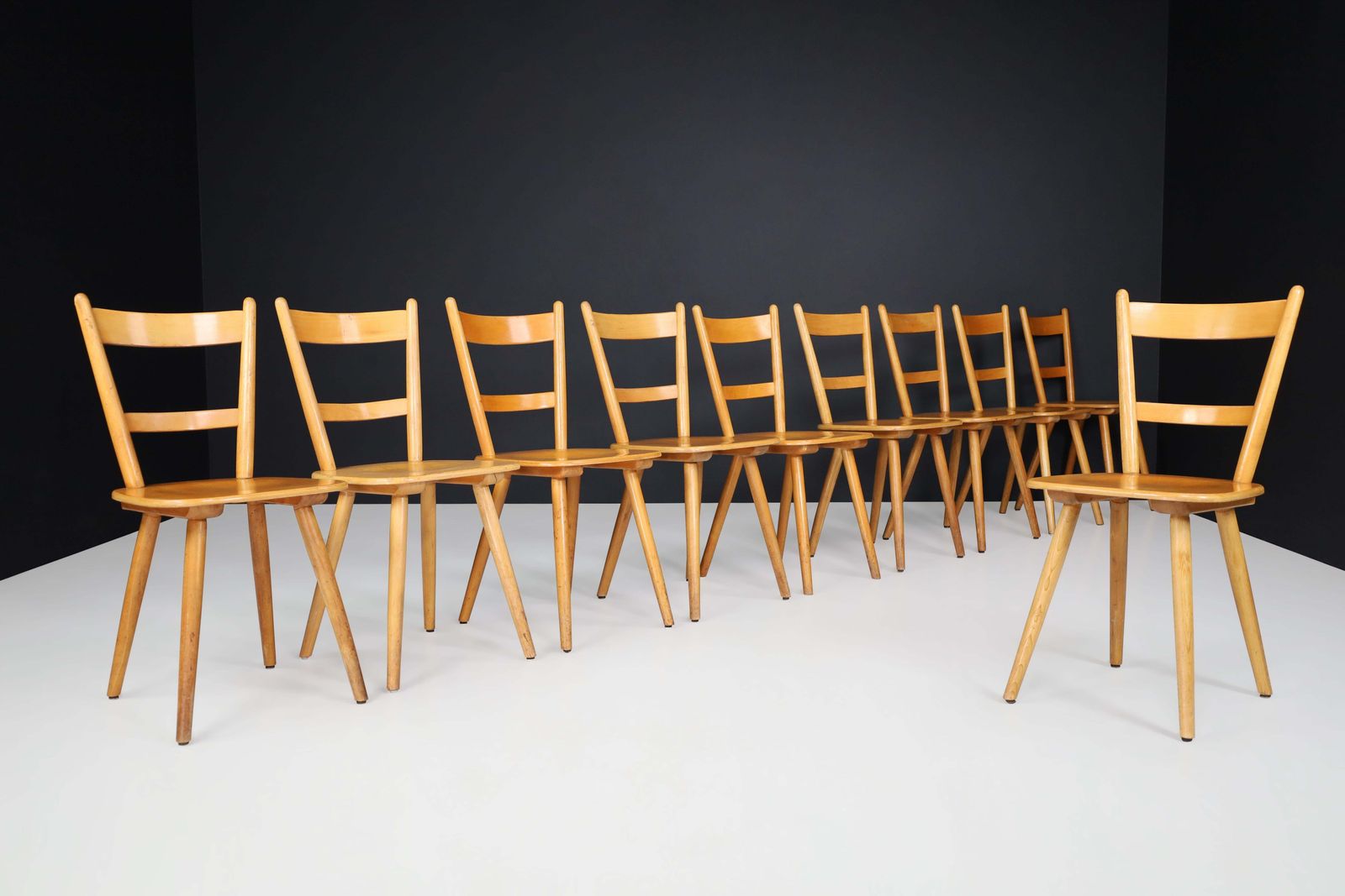 Furniture Gustaf Adolf Schneck For Stuhlfabrik Schäfer "Tübingen Chairs " Germany, 1955 photo