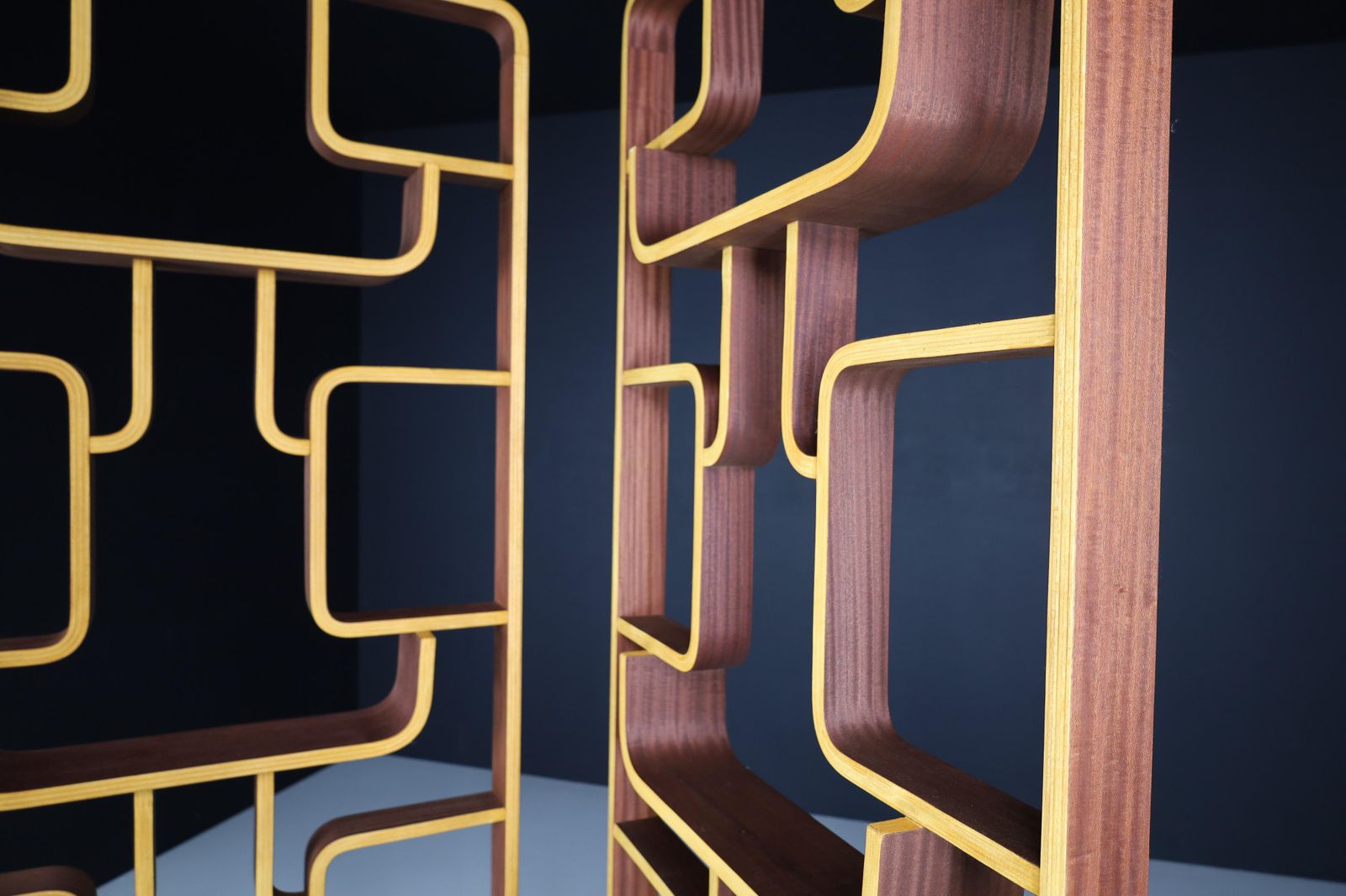 Mid 20th Century Room Dividers In Bent Wood By Ludvik Volak, Praque, 1960s photo vinterior