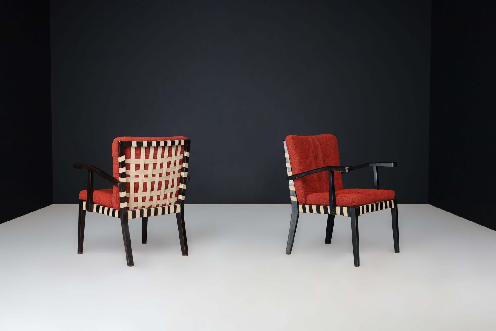 Pair Of Vintage European Modernist Armchairs, C. 1930s–1950s photo buy