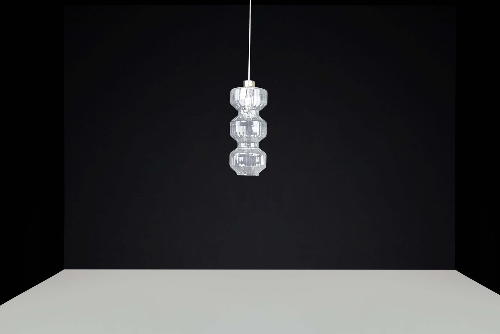 photo furniture Mid Century Modern Glass And Brass Pendants, Bohemia, Czechoslovakia, 1970s