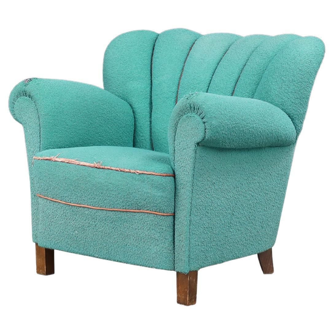 Jindřich Halabala Armchair With Original Upholstery, Czechoslovakia, 1930s