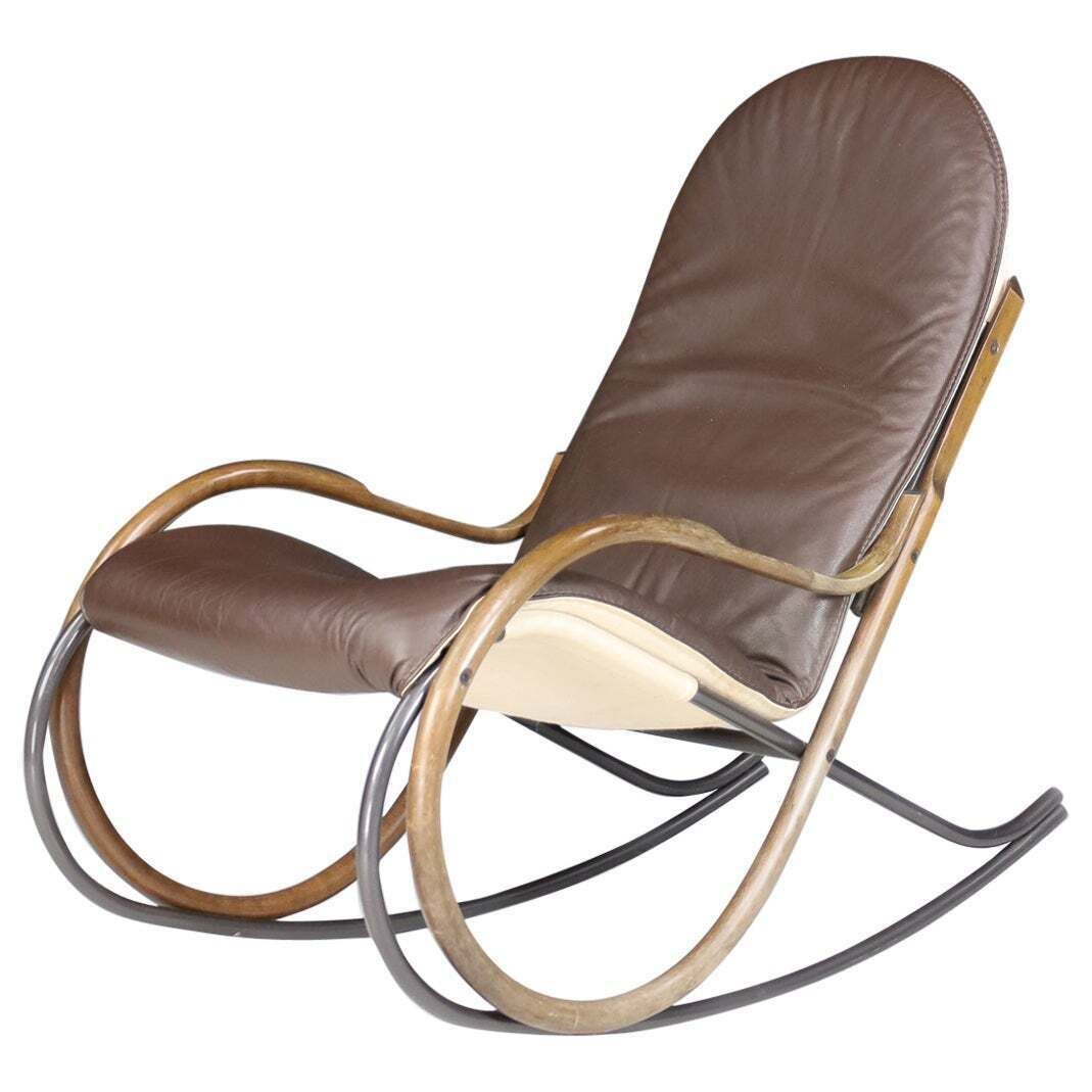 Nonna Rocking Chair By Paul Tuttle For Strässle, Switzerland, 1970s
