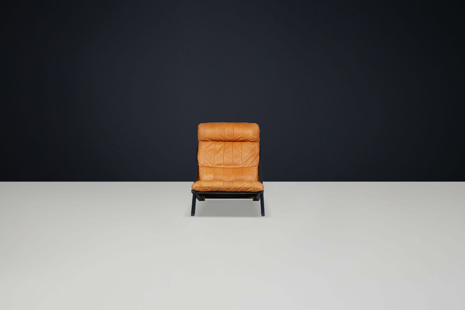 Ueli Berger For De Sede, Lounge Chair, Wood, Cognac Leather, Switzerland, 1970s. photo Furniture