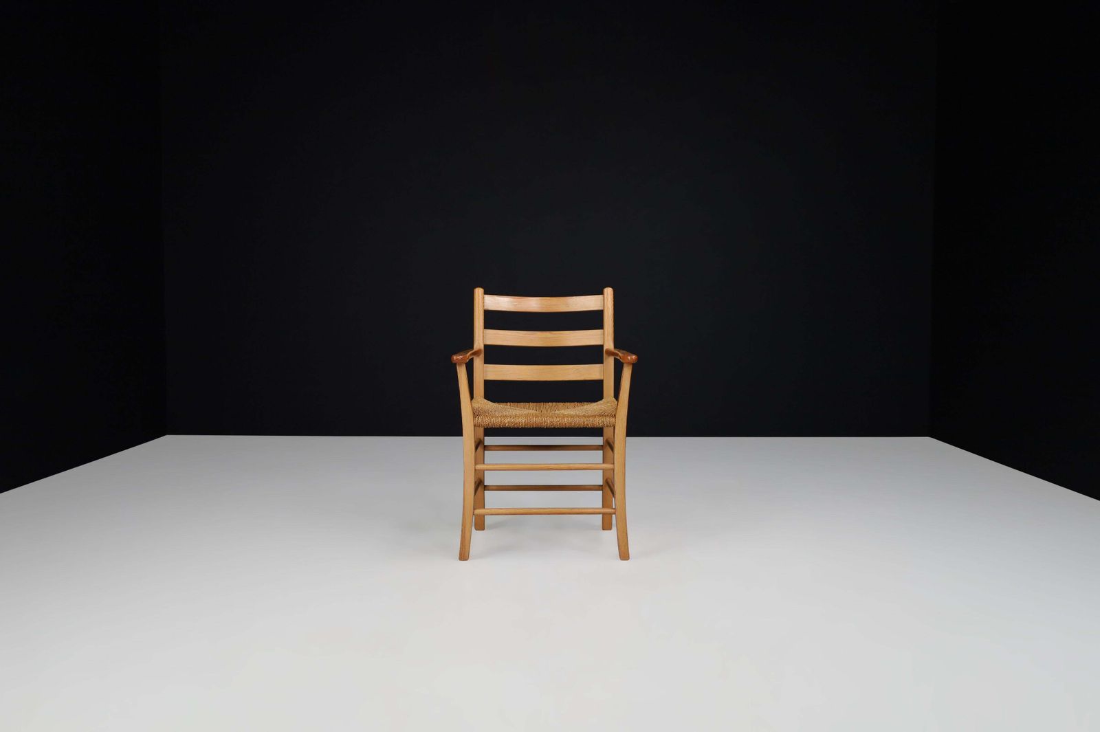 Danish Pine And Rope Armchair, 1960s – Nordic Minimalism photo buy