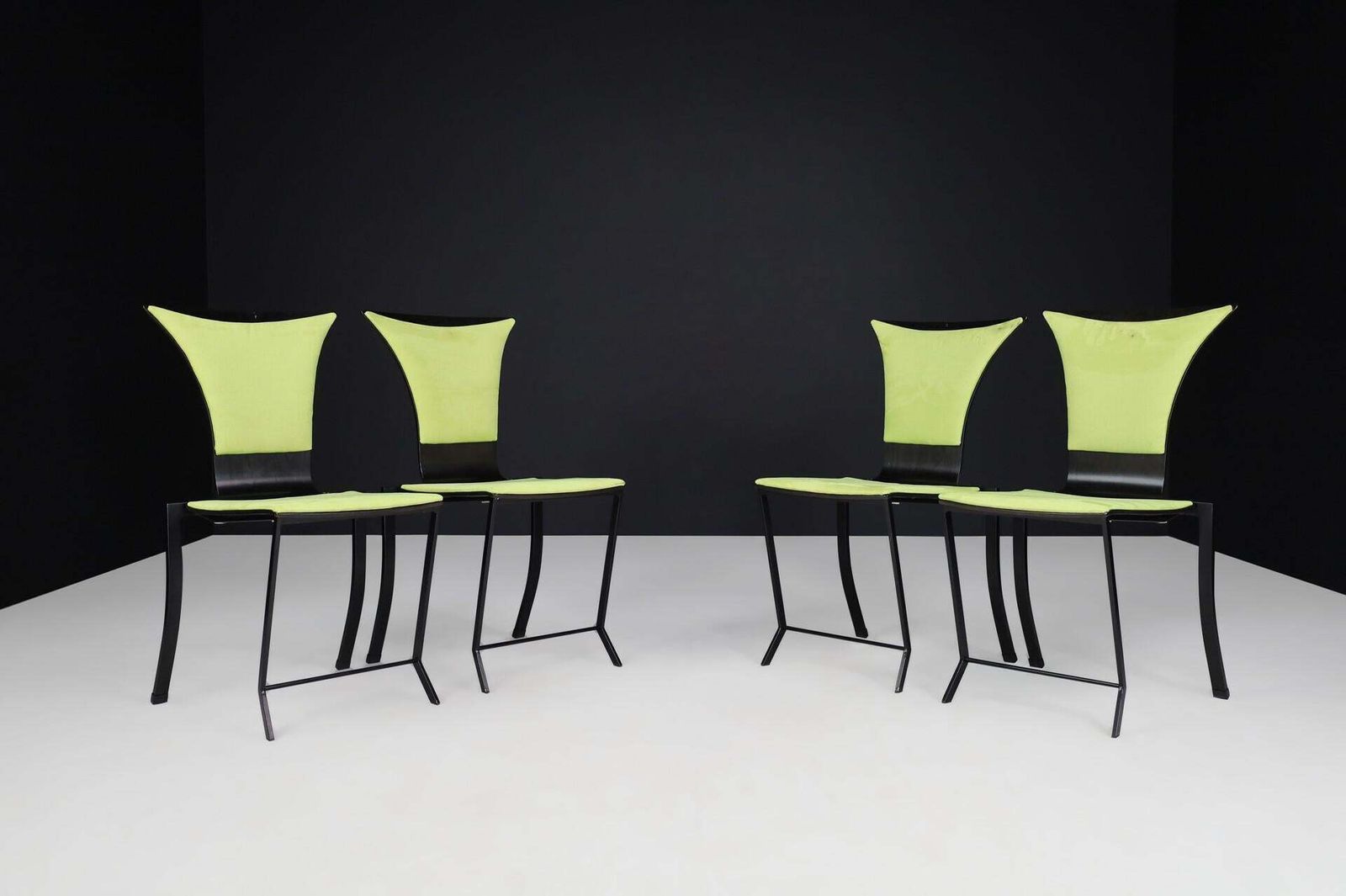 photo furniture Set Of Postmodern Sculptural Dining Chairs By Kff Karl Friedrich, Germany, 1980s