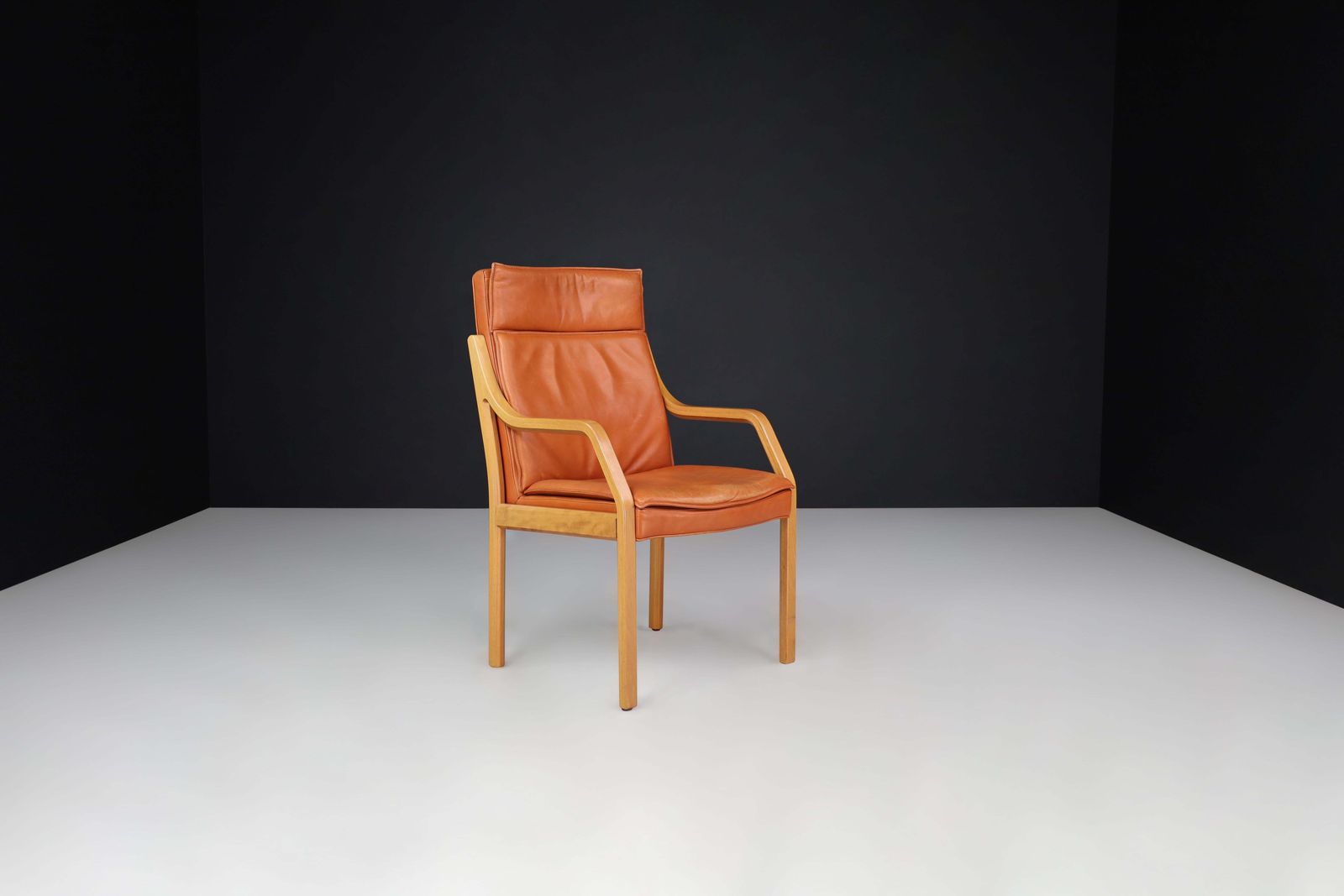 Walter Knoll Set Of 16 Dining Room Chairs In Bentwood And Leather, Germany 1970s photo Furniture
