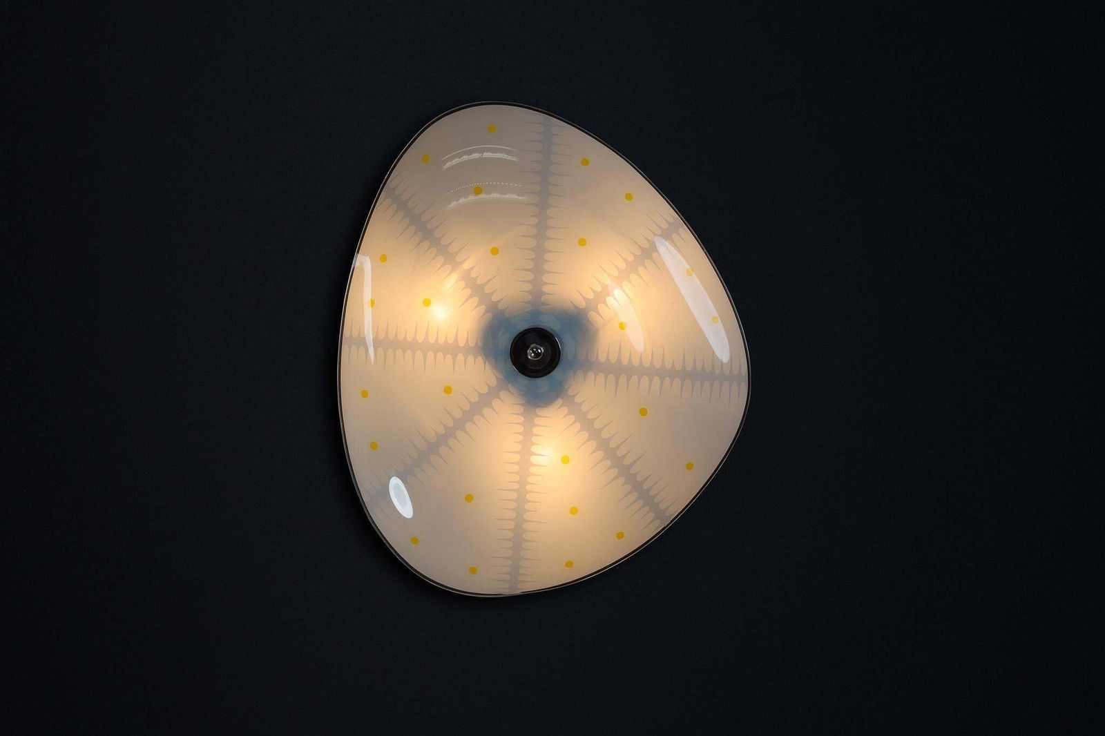 Mid Century Glass Hanging Pendant Or Wall Light Brussels Worldexpo 1958 (No:18) photo 740.0