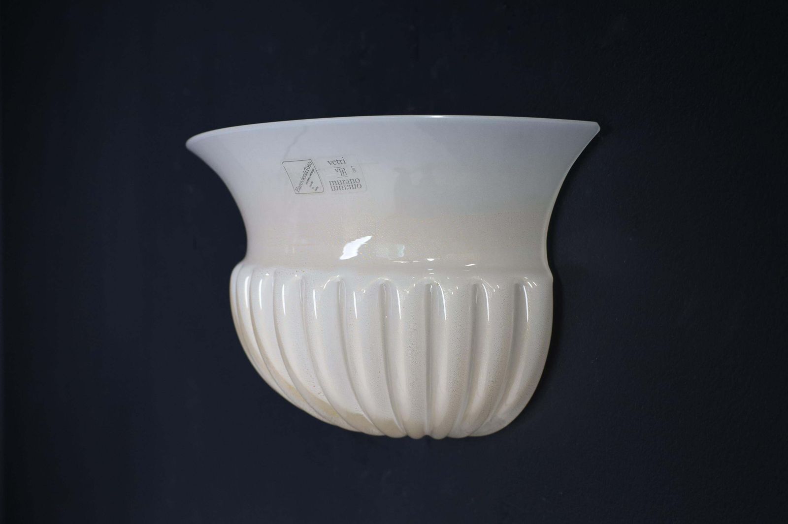 Vetri D‘Arte, Barovier & Toso Wall Sconces Italy 1980s photo vintage