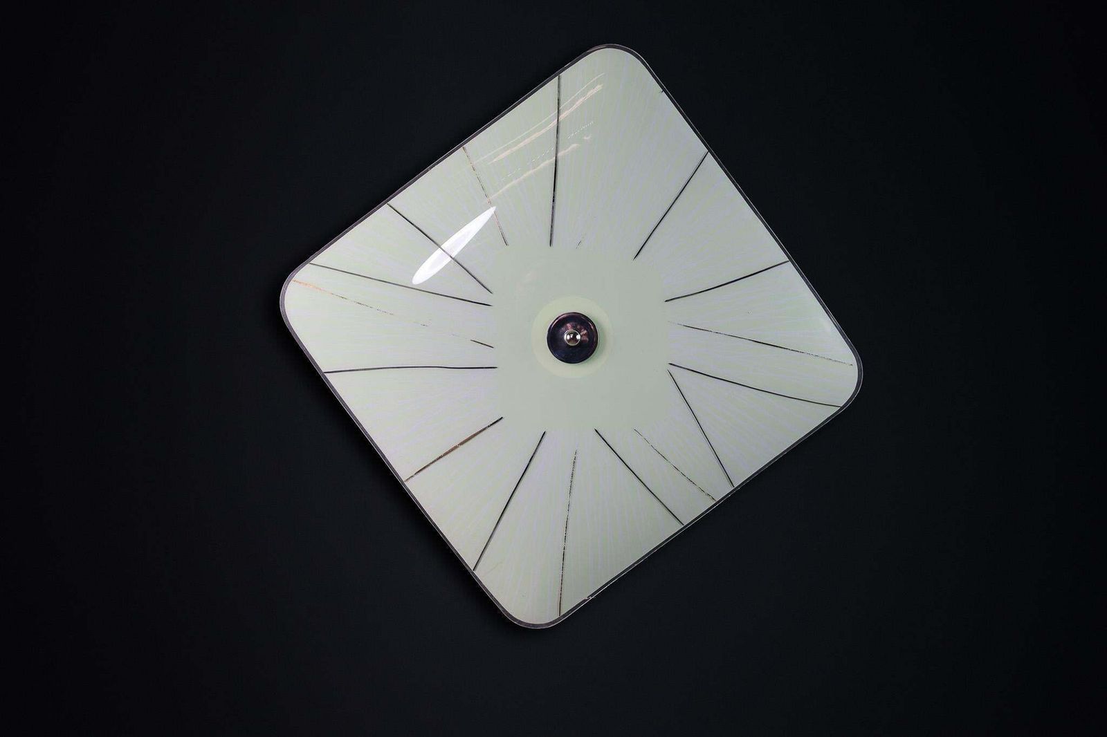 Mid Century Glass Hanging Pendant Or Wall Light Brussels World Expo 1958 (No31) photo for sale
