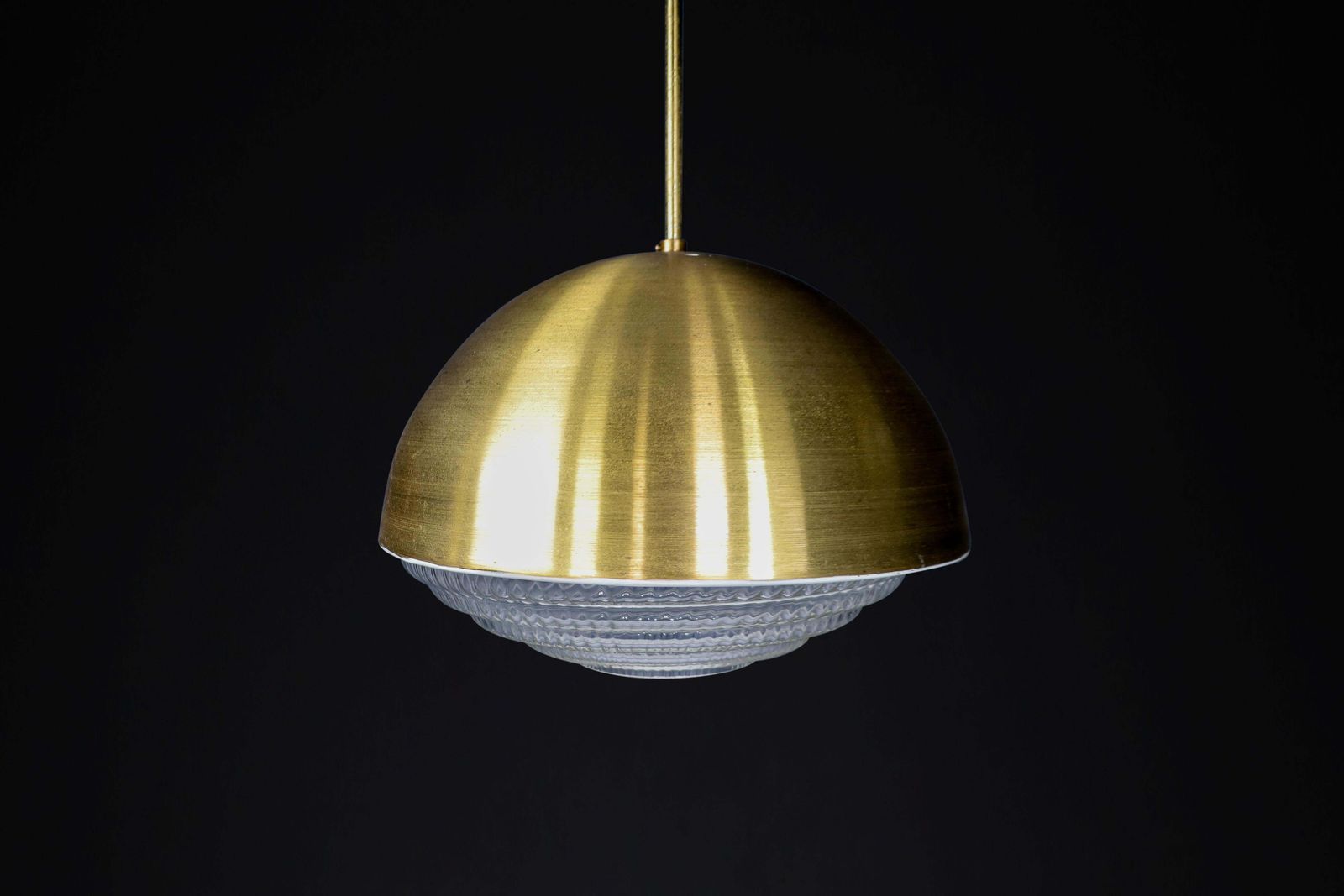1 Of 12 Pendants In Brass And Glass, Praque The 1960s photo 891.0