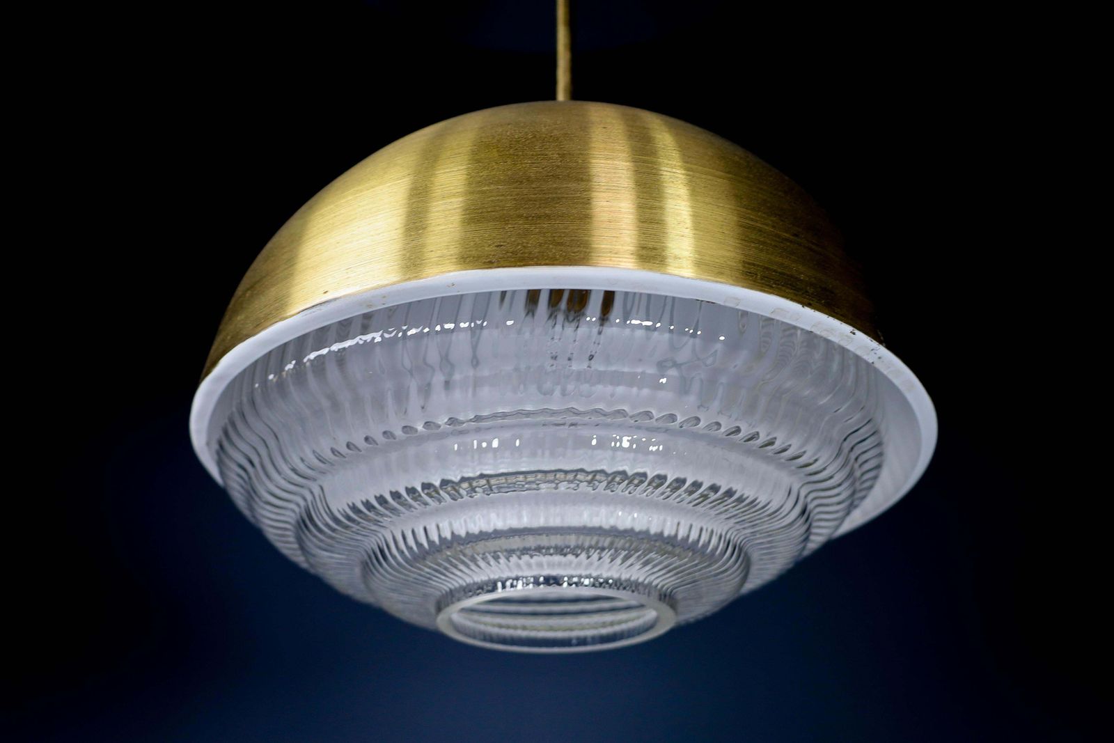 photo furniture 1 Of 12 Pendants In Brass And Glass, Praque The 1960s