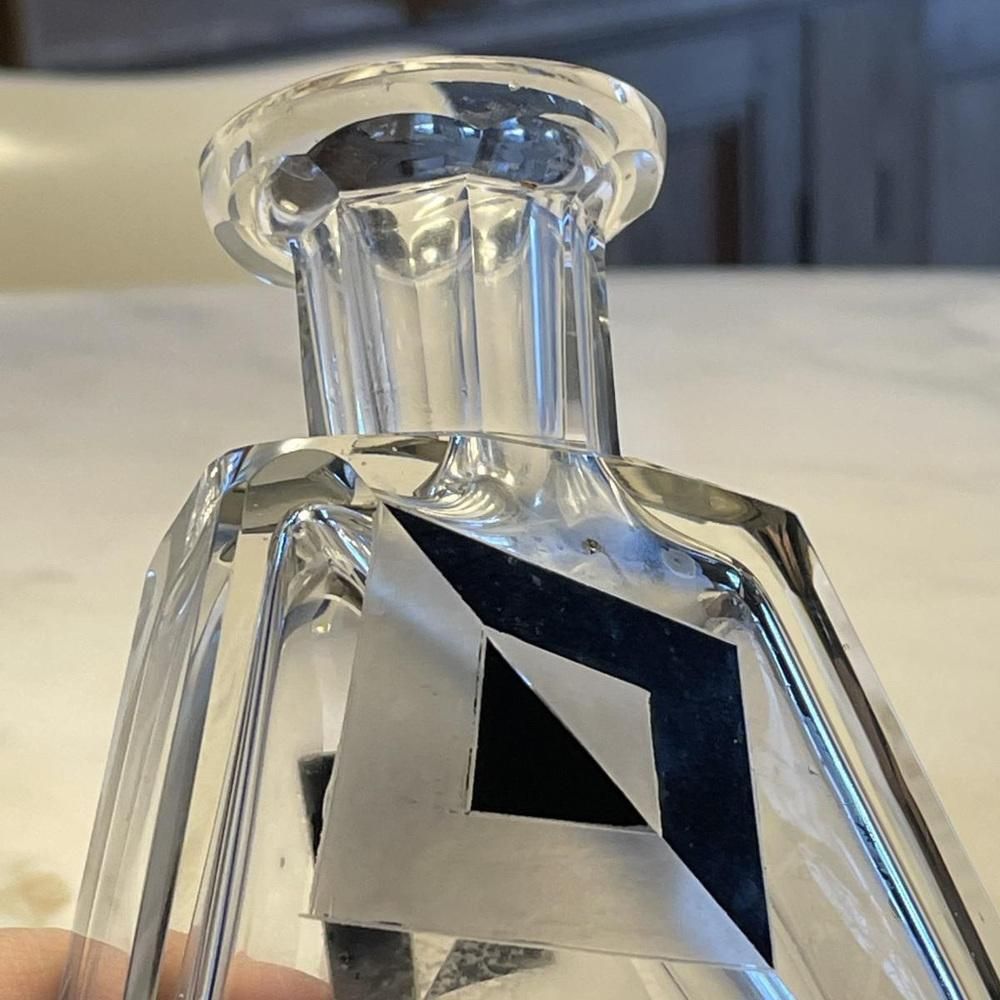 photo buy Art Deco Cubist Crystal Liqueur Service By Karl Palda, 1930s, Set Of 8