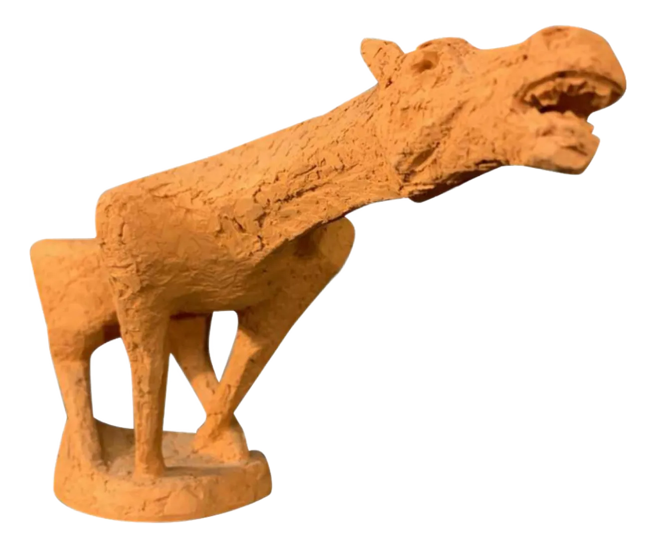 Terracotta Paardenbeeldje Van Mario Peruggini, Jaren 1960