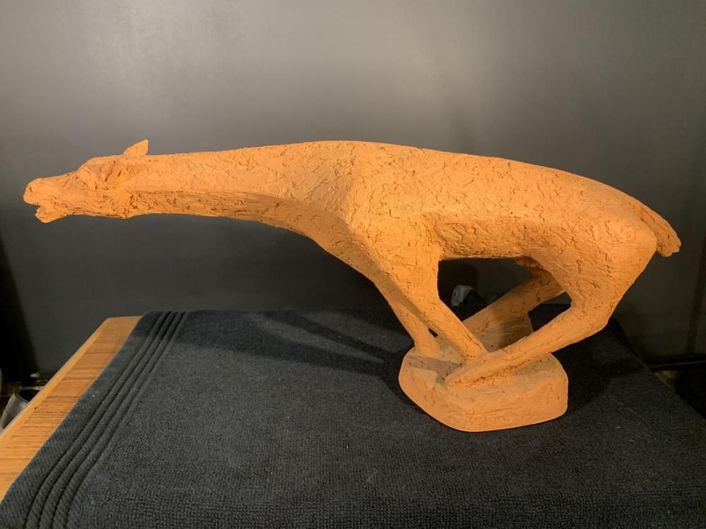 Terracotta Paardenbeeldje Van Mario Peruggini, Jaren 1960 photo furniture