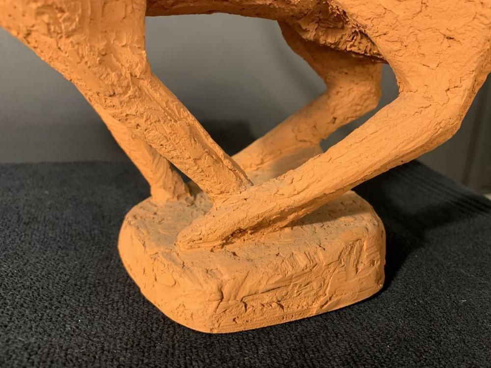 Terracotta Paardenbeeldje Van Mario Peruggini, Jaren 1960 photo Kunst