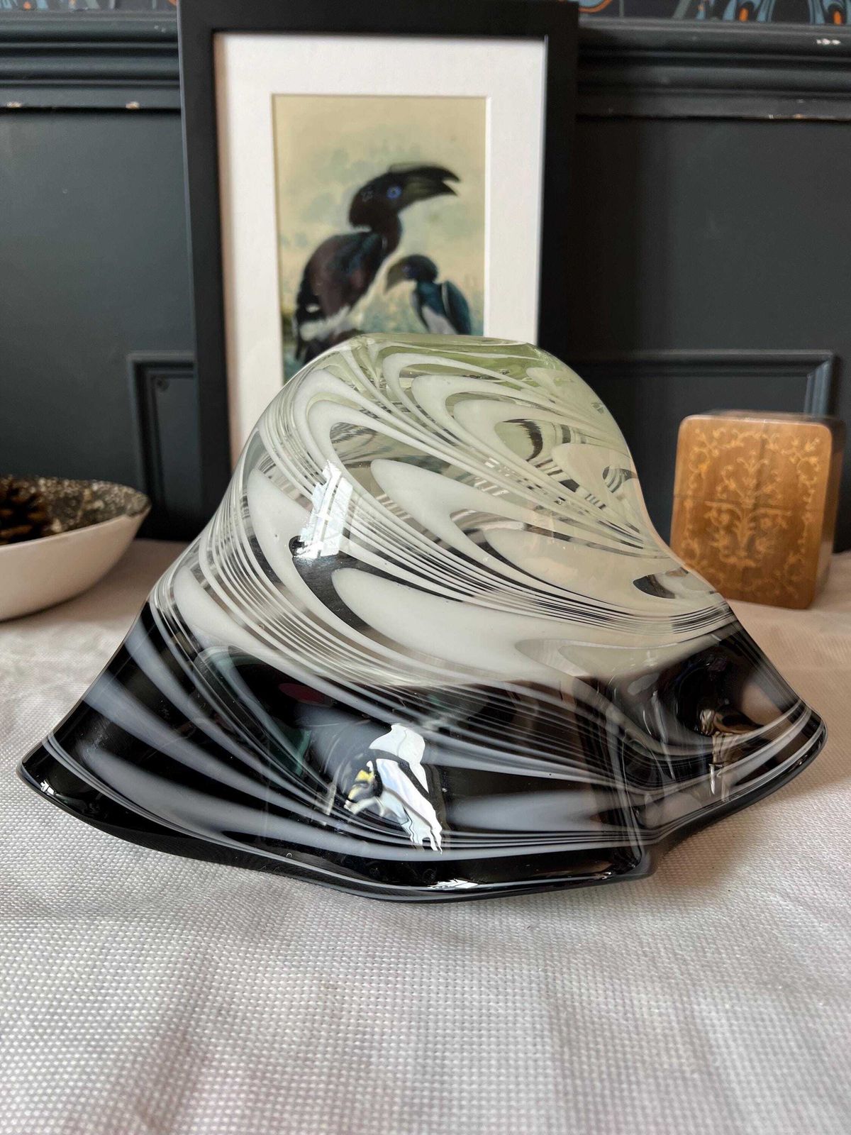 Large Murano Glass Bowl( Sommerso Style). Highly Collectible. Exquisite Piece Of Craftsmanship. photo Home Decor