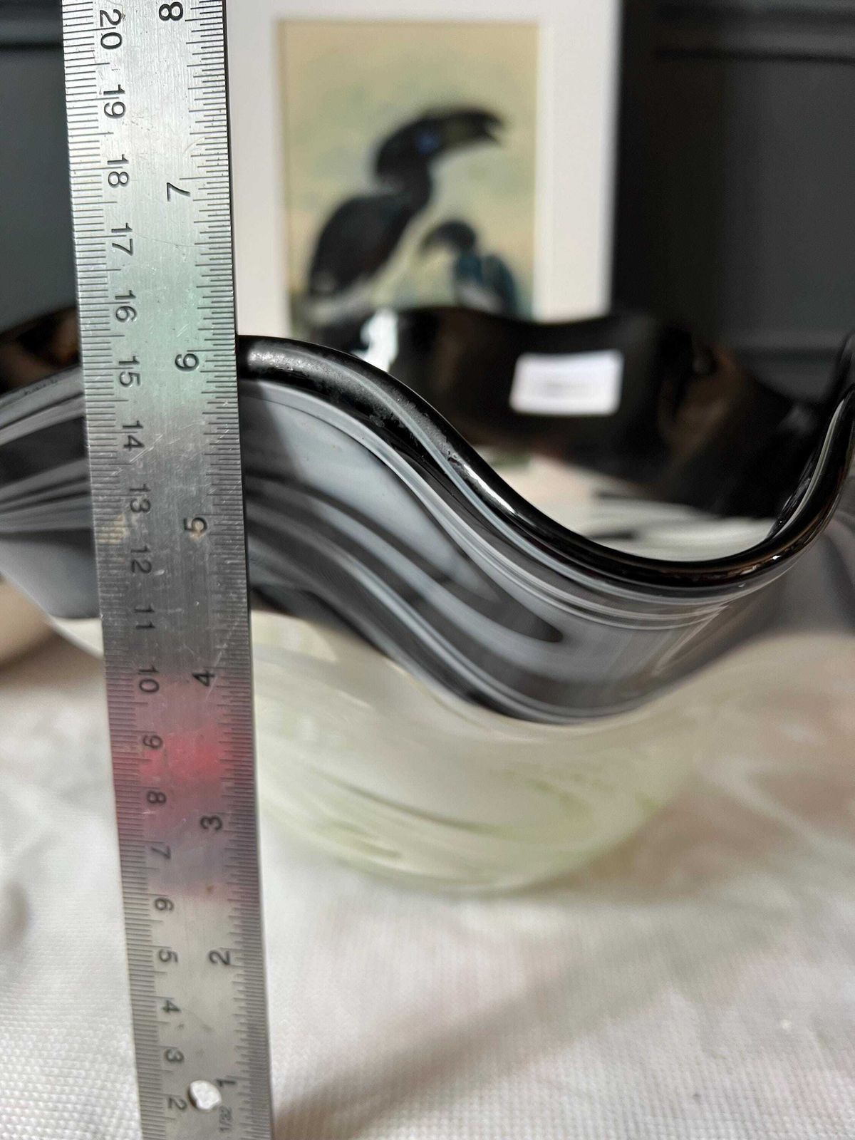 Large Murano Glass Bowl( Sommerso Style). Highly Collectible. Exquisite Piece Of Craftsmanship. photo vinterior