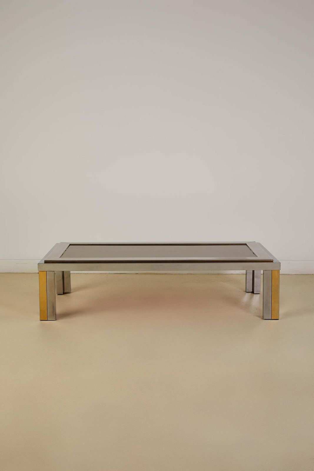 Romeo Rega Silver And Brass Coffee Table photo furniture