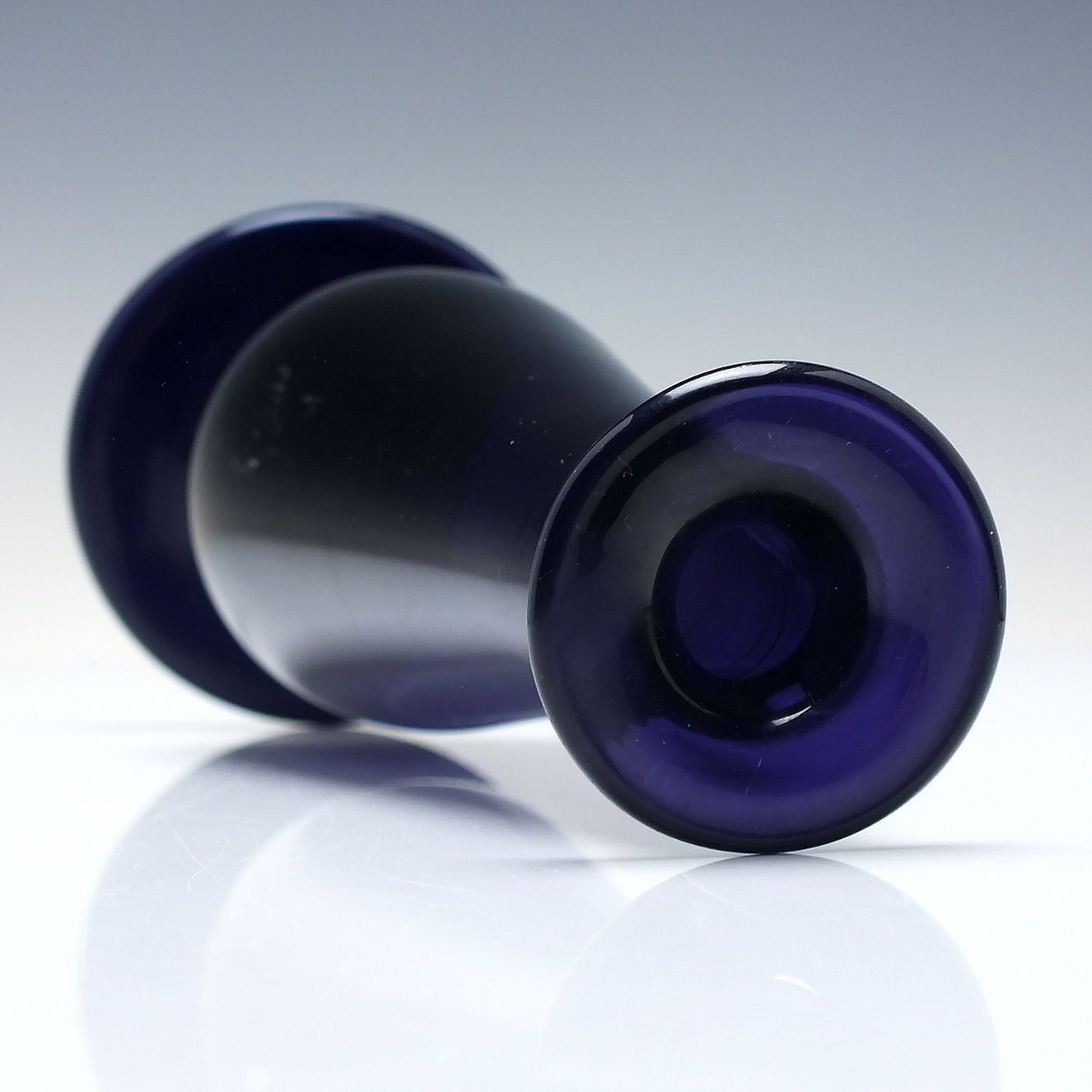 Rare Georgian Amethyst Glass Stem Vase C1820 photo for sale