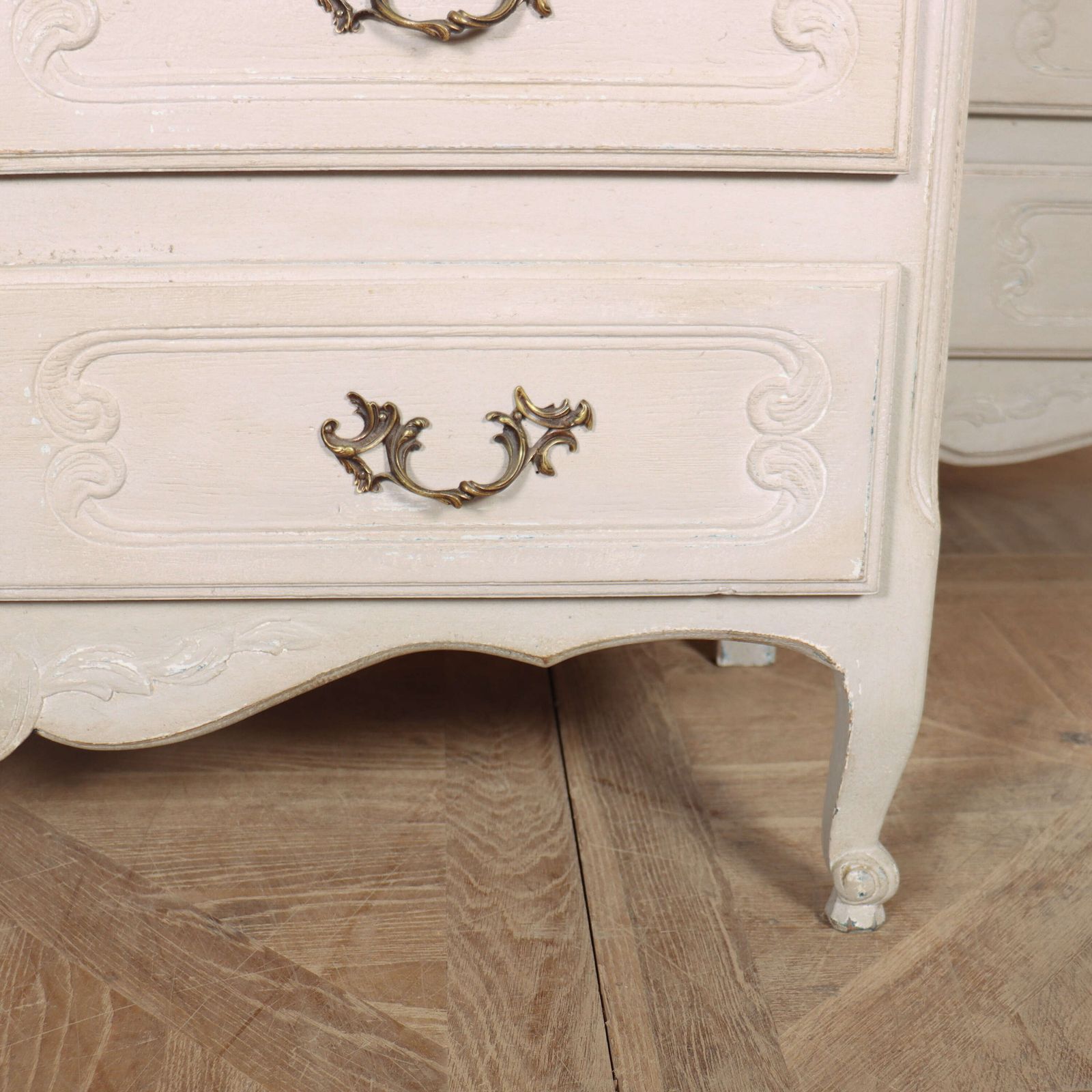 Pair Of French Painted Commodes photo Furniture