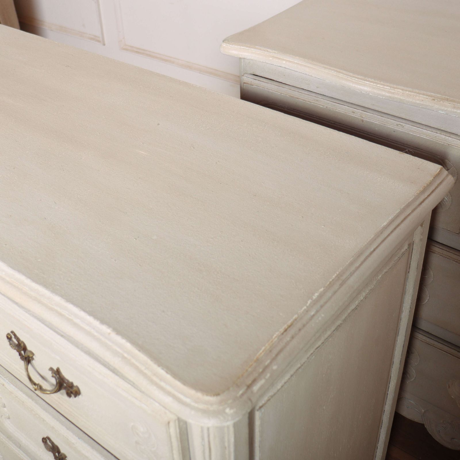 3300.0 Pair Of French Painted Commodes photo