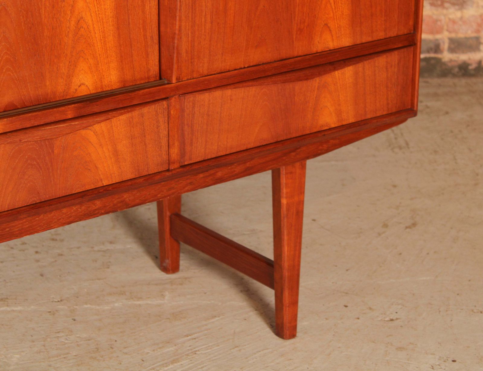 Danish Mid Century Teak Highboard By E.W. Bach, Circa 1960s photo 1950.0