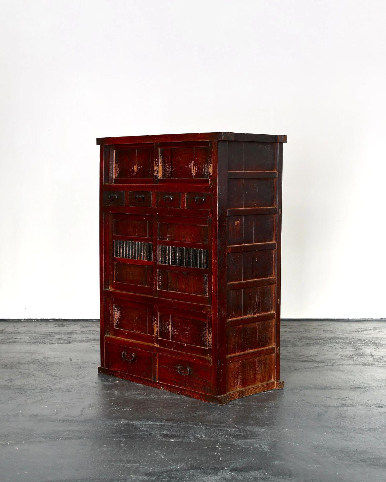 Tall Early Meiji Period Japanese Tansu Cabinet photo furniture