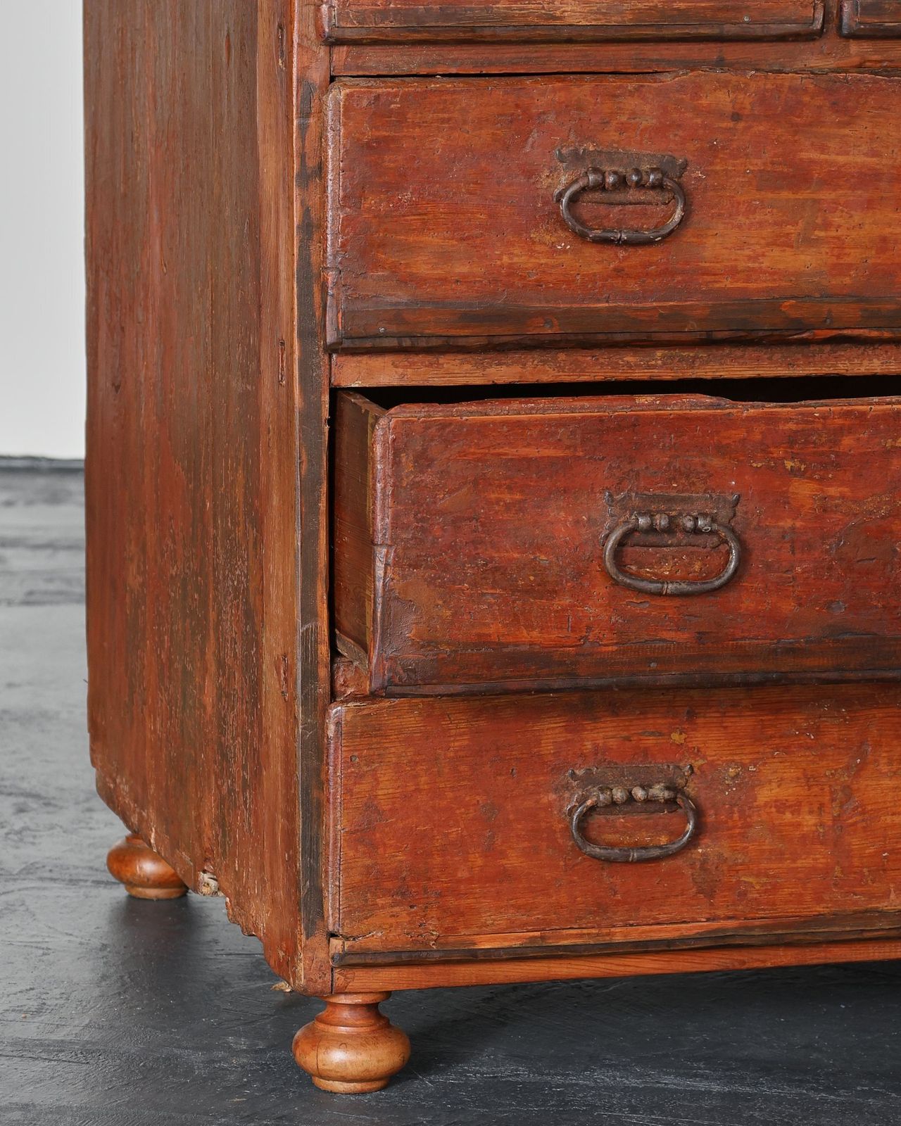 Primitive 17th C. Spanish Chest Of Drawers photo 3795.0