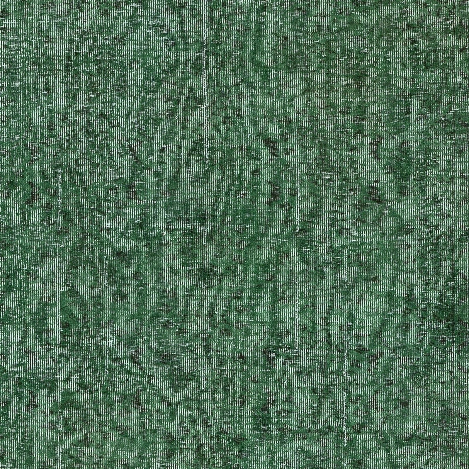 6x7.8 Ft Vintage Handmade Turkish Rug. Overdyed Green For Modern Home & Office photo Textiles