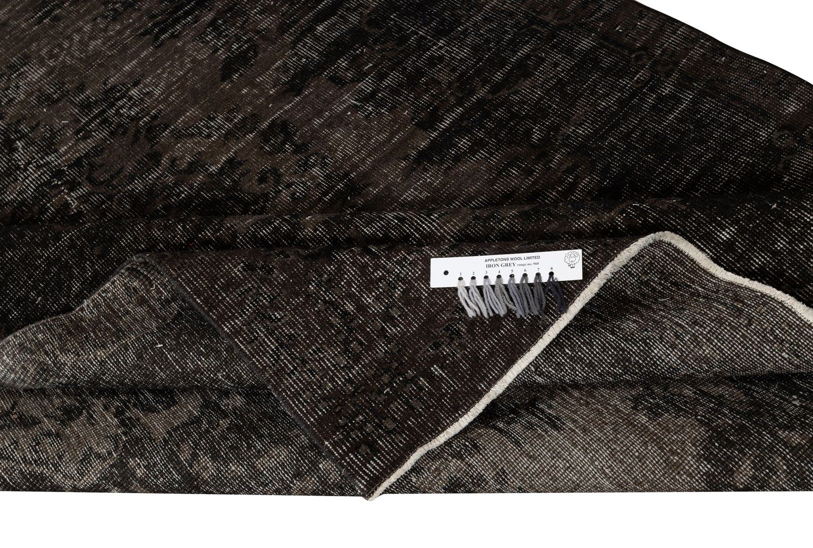 5.5x9 Ft Handmade Turkish Area Rug. Vintage Overdyed Brown Rug For Modern Home photo for sale